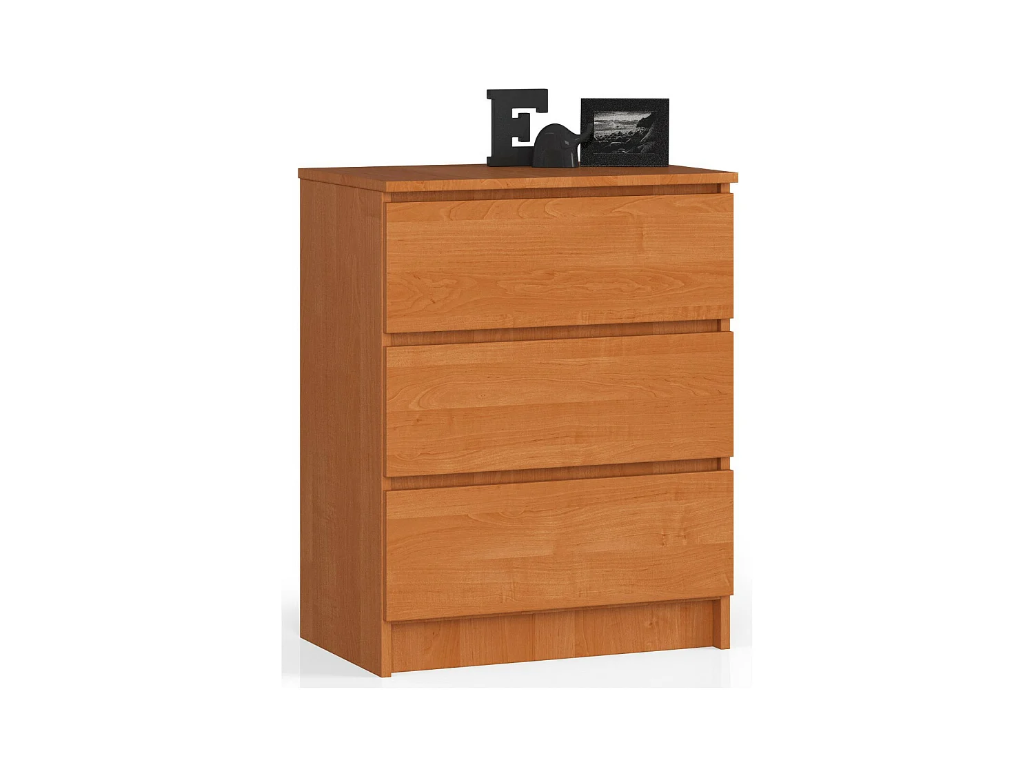 Commode AKORD K60 Aulne 60 cm 3 tiroirs façade Aulne 60x40x77 cm