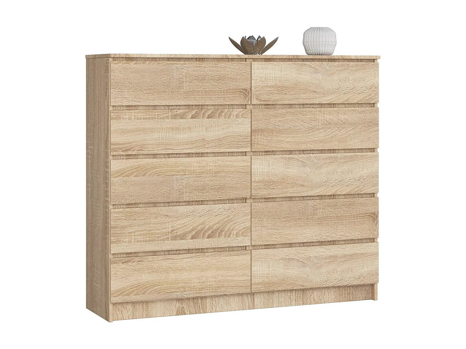 Cassettiera AKORD K140 Sonoma Quercia 138 cm 10 cassetti 138x40x121 cm