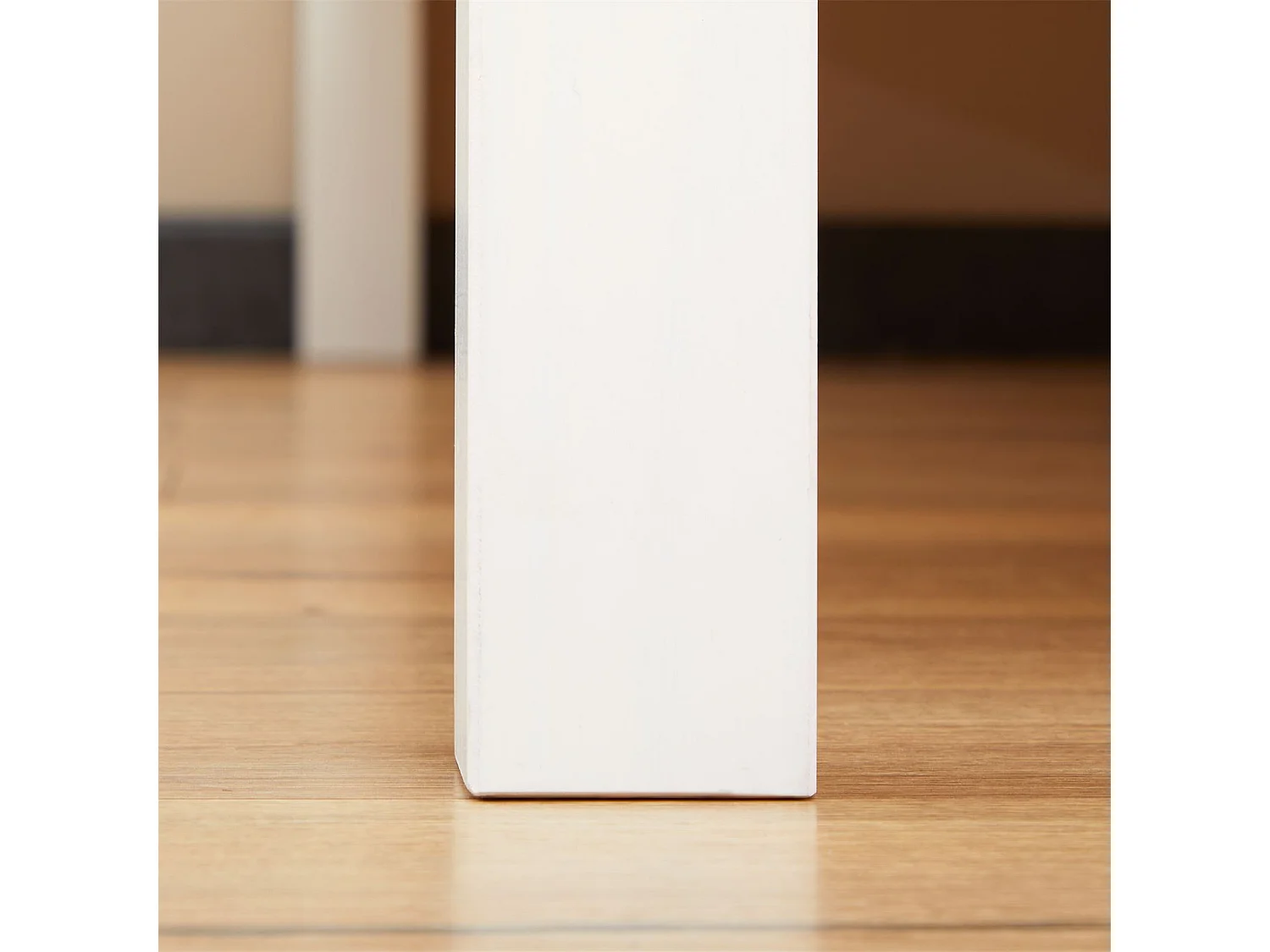 Lit simple 90x200 cm en bois massif blanc SORAJA, lit 1 place pour enfant ou adulte