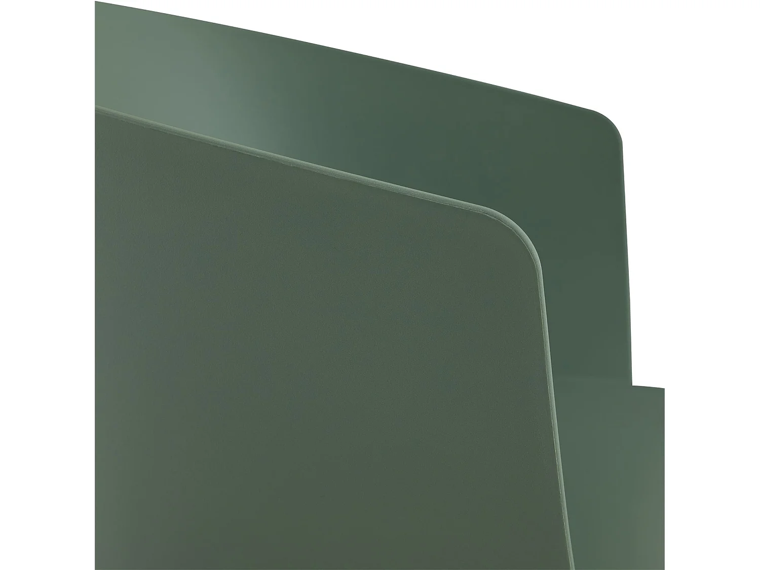 Lot de 4 chaises de jardin NIVEL fauteuil d'extérieur en plastique vert résistant aux UV et pieds en métal noir