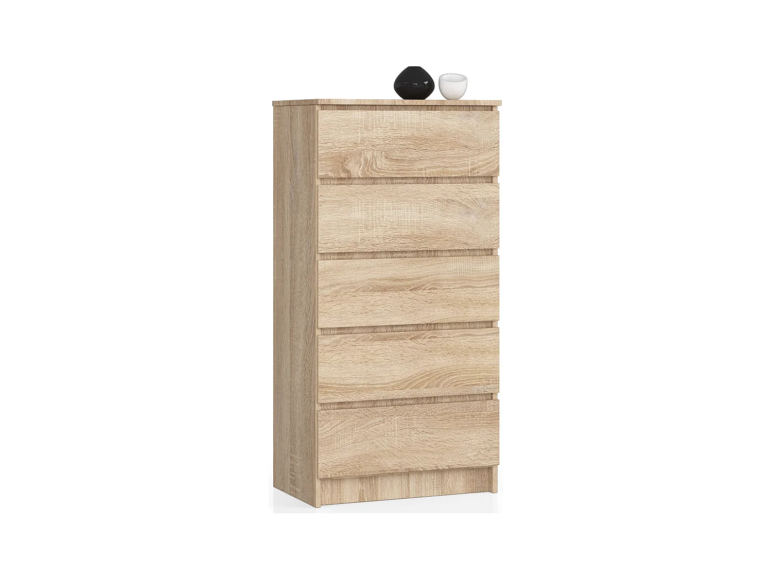 Cassettiera AKORD K60 Cassettiera Sonoma Quercia 60 cm 5 cassetti 60x40x121 cm