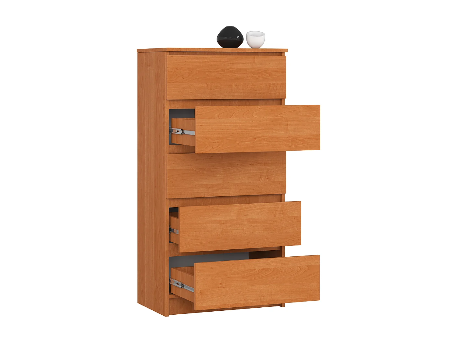 Cassettiera AKORD K60 Cassettiera Ontano 60 cm 5 cassetti 60x40x121 cm