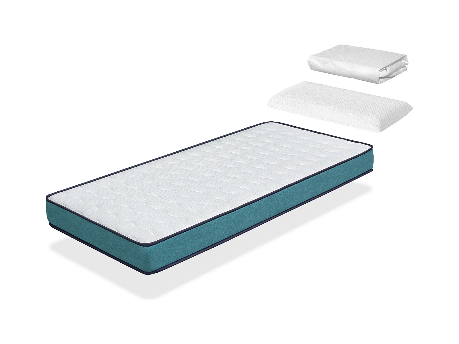 Kit Materasso 80X190 PROMO CONFORT, Alto 14 CM, Imbottitura super morbida - Youth - ideale per letti estraibili