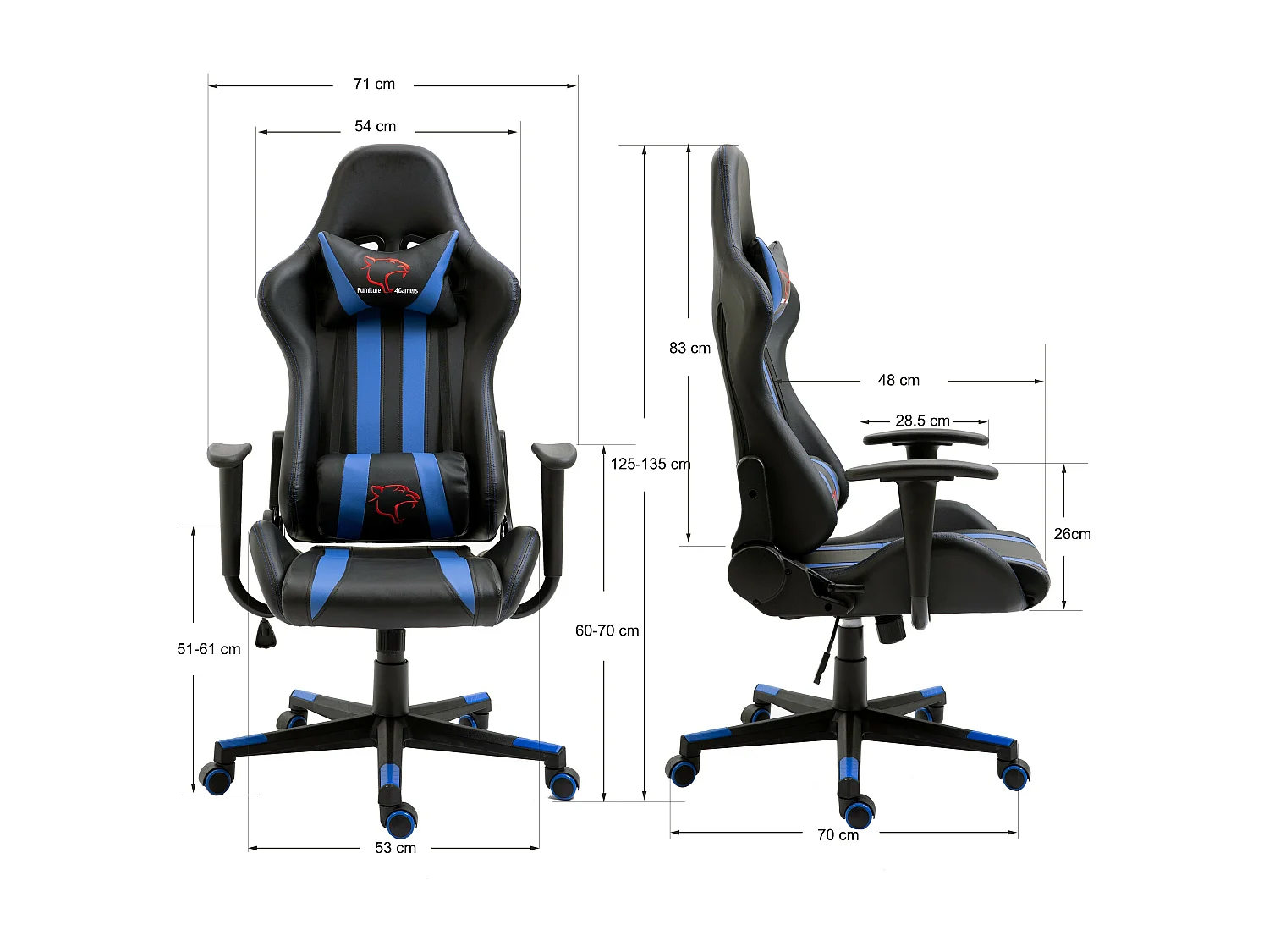 Gaming-Stuhl AKORD FG33 Sportsitz Bürosessel in Rot