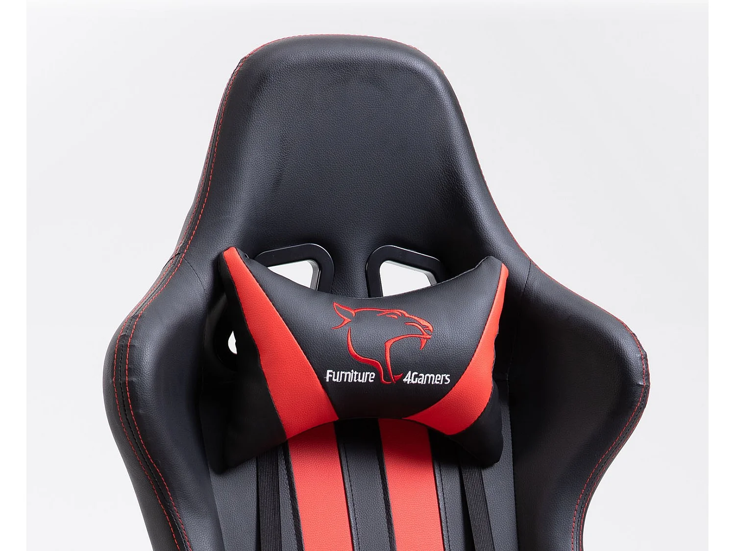 Ergonomische Gamingstoel FG33 - Zwart/Rood, Verstelbaar, Kunstleer