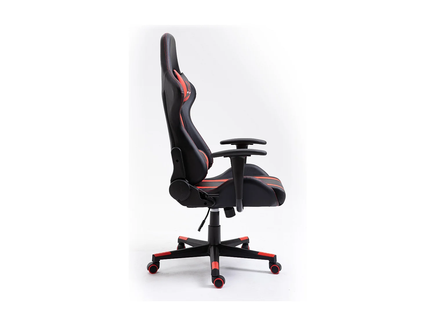Ergonomische Gamingstoel FG33 - Zwart/Rood, Verstelbaar, Kunstleer
