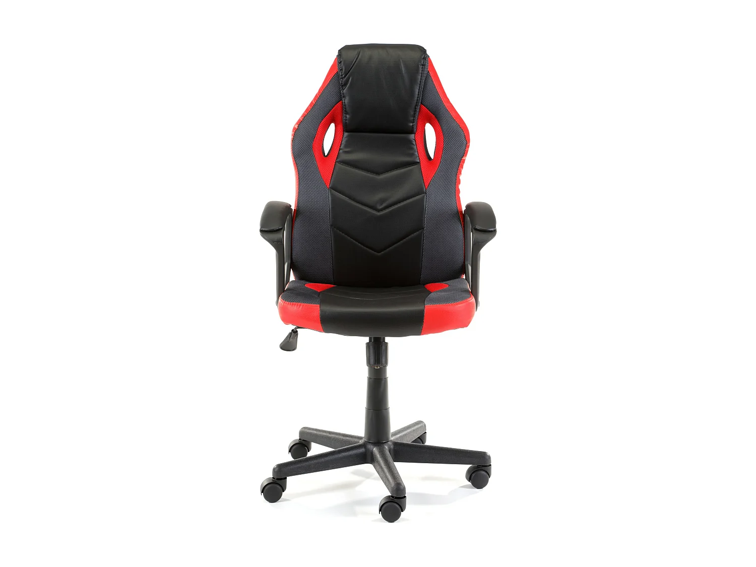Ergonomische Gamingstoel F4G FG-19 Rood Zwart - Kunstleer, In Hoogte Verstelbaar, Max. Gewicht 130 kg, Duurzaam en Stijlvol Design