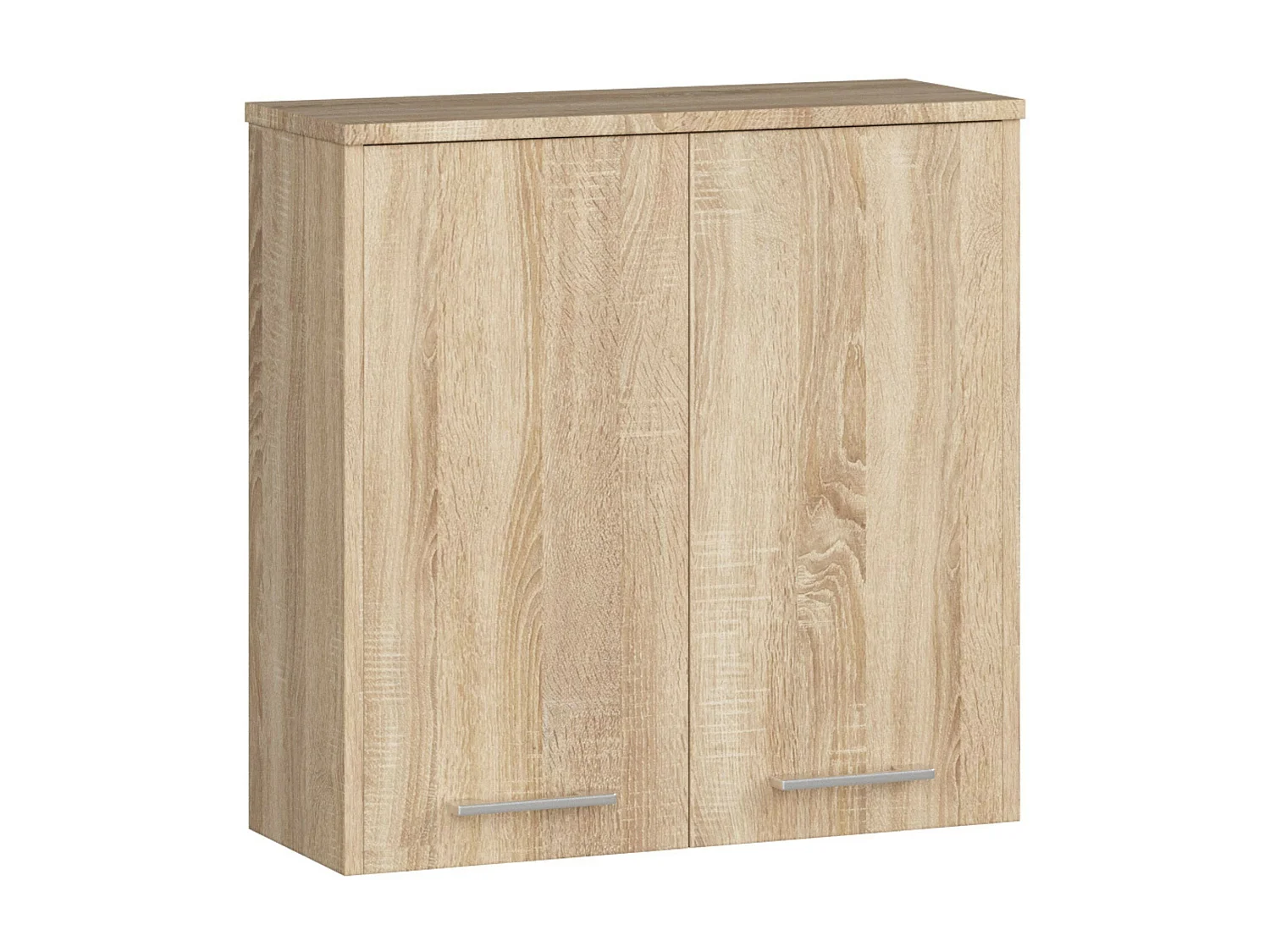 Armario colgante de baño AKORD FIN Roble Sonoma de 60 cm con 2 puertas frente en color Roble Sonoma 2 estantes 60x22,5x60 cm
