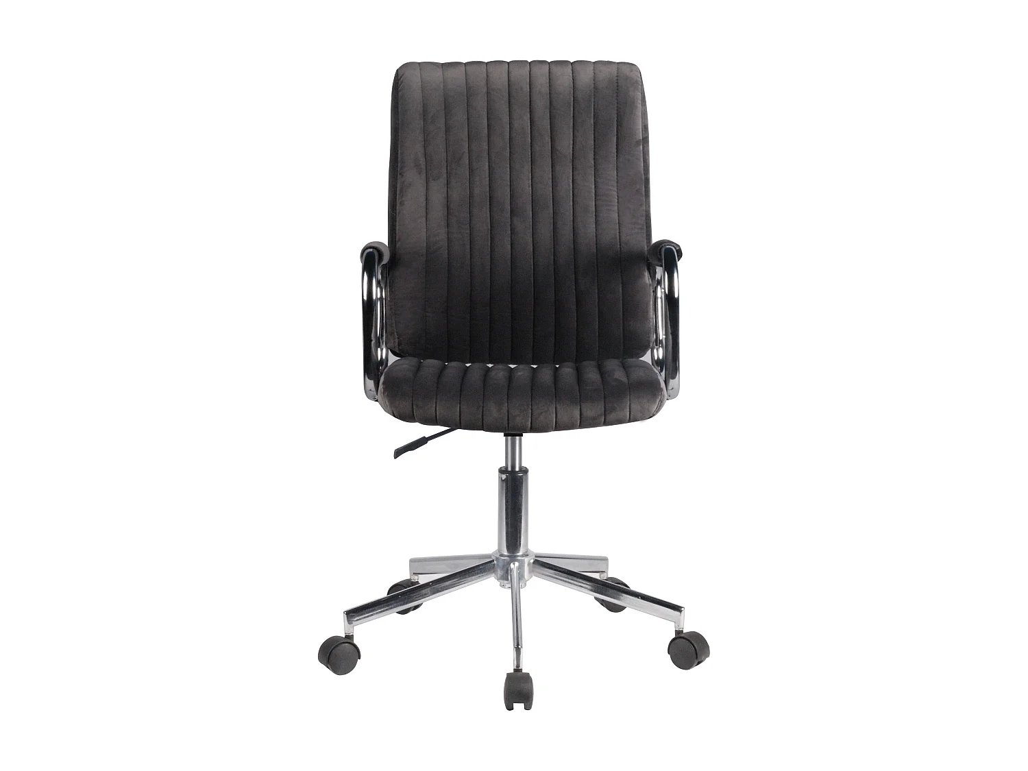 Silla de escritorio y de confidente giratoria con ruedas de terciopelo FD24 Gris