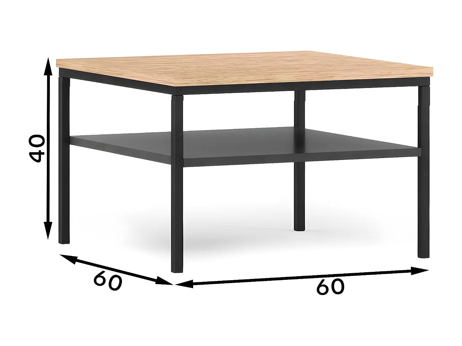 Table basse Sono / En Stock/ Sonoma&Noir