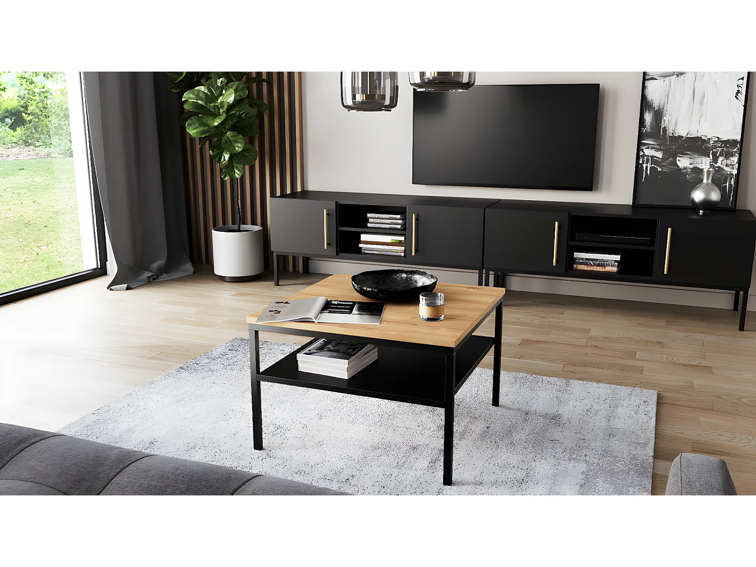 Table basse Sono / En Stock/ Sonoma&Noir