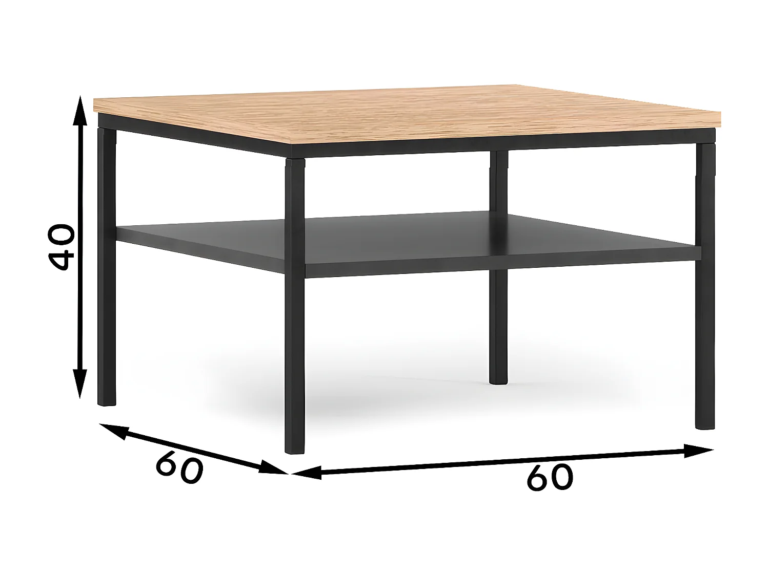 Table basse Sono / En Stock/ Sonoma&Noir