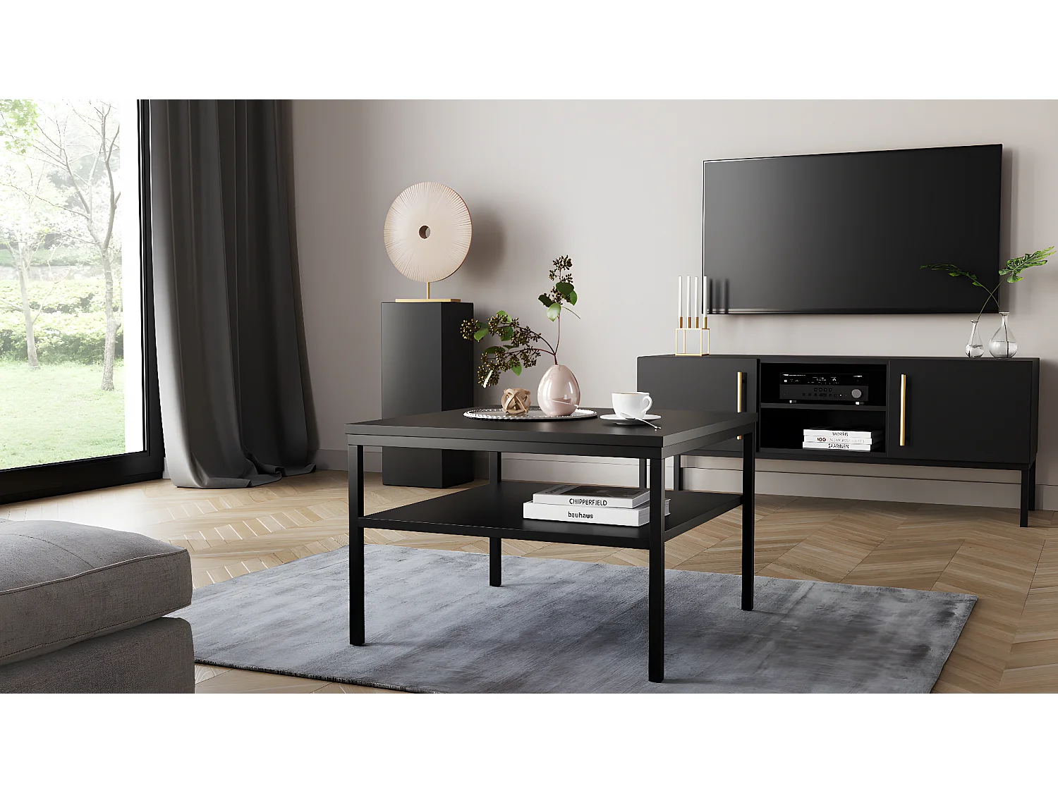 Couch Tisch Sono / Ab Lager/Schwarz