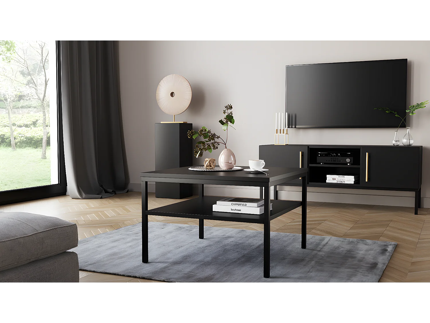 Couch Tisch Sono / Ab Lager/Schwarz