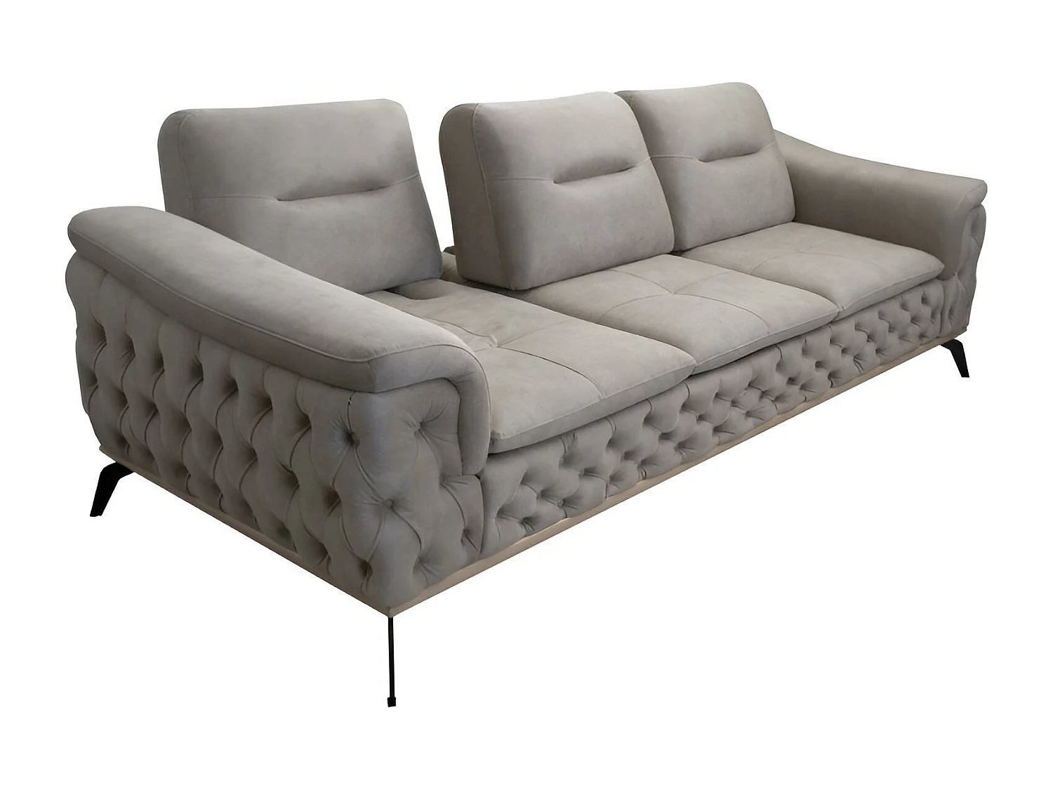 3 Pers. Canapé Weggis (de l'exposition)/Tissu/Beige