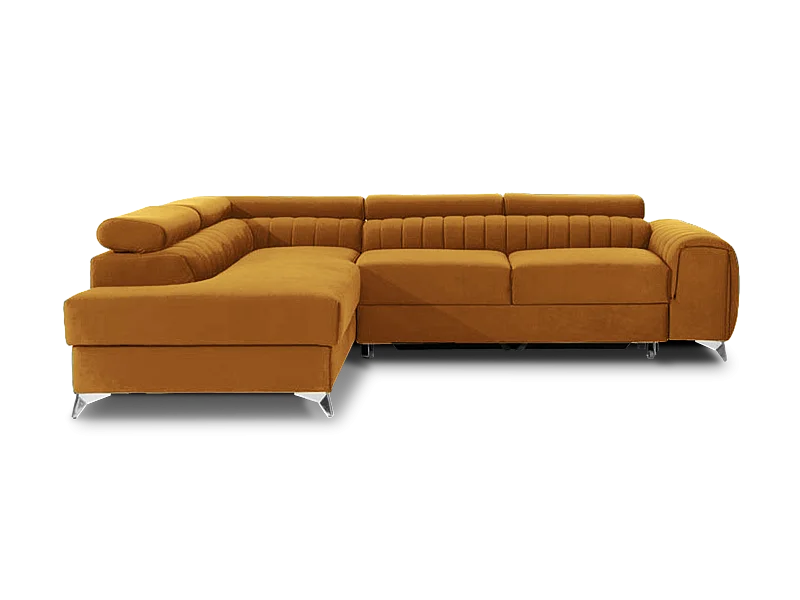 Couch Eva (117x192) / Ab Lager/Stoff-Blau