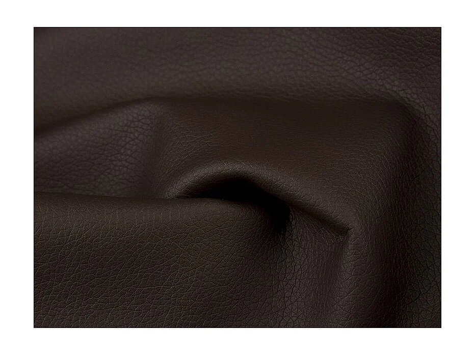 Canapé d'angle gauche convertible tissu beige clair chiné et simili marron Marka 275cm