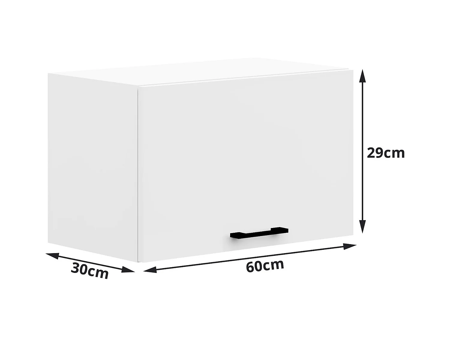 Ensemble De Cuisine AKORD OLIWIA 2.4m Blanc 240 cm 11 portes 1 tiroir façade Blanche 240x46x203 cm