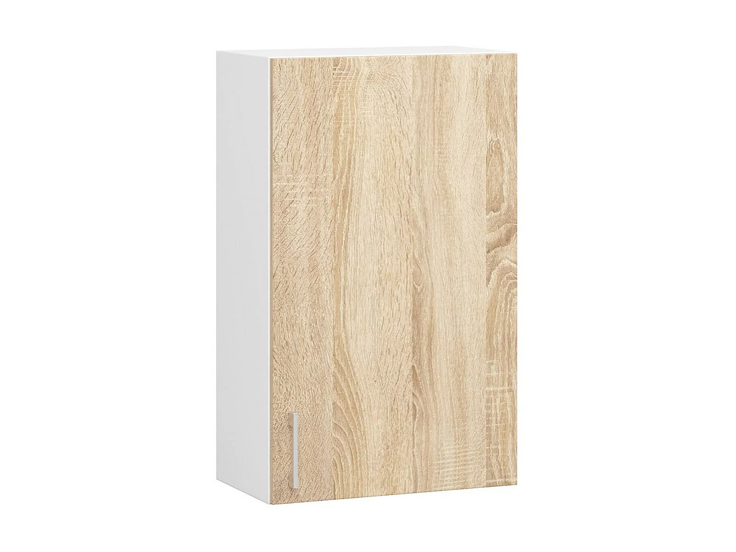 Lima Hangende Kast W50/72 cm Wit/Dubbel Eiken Mat Afwerking