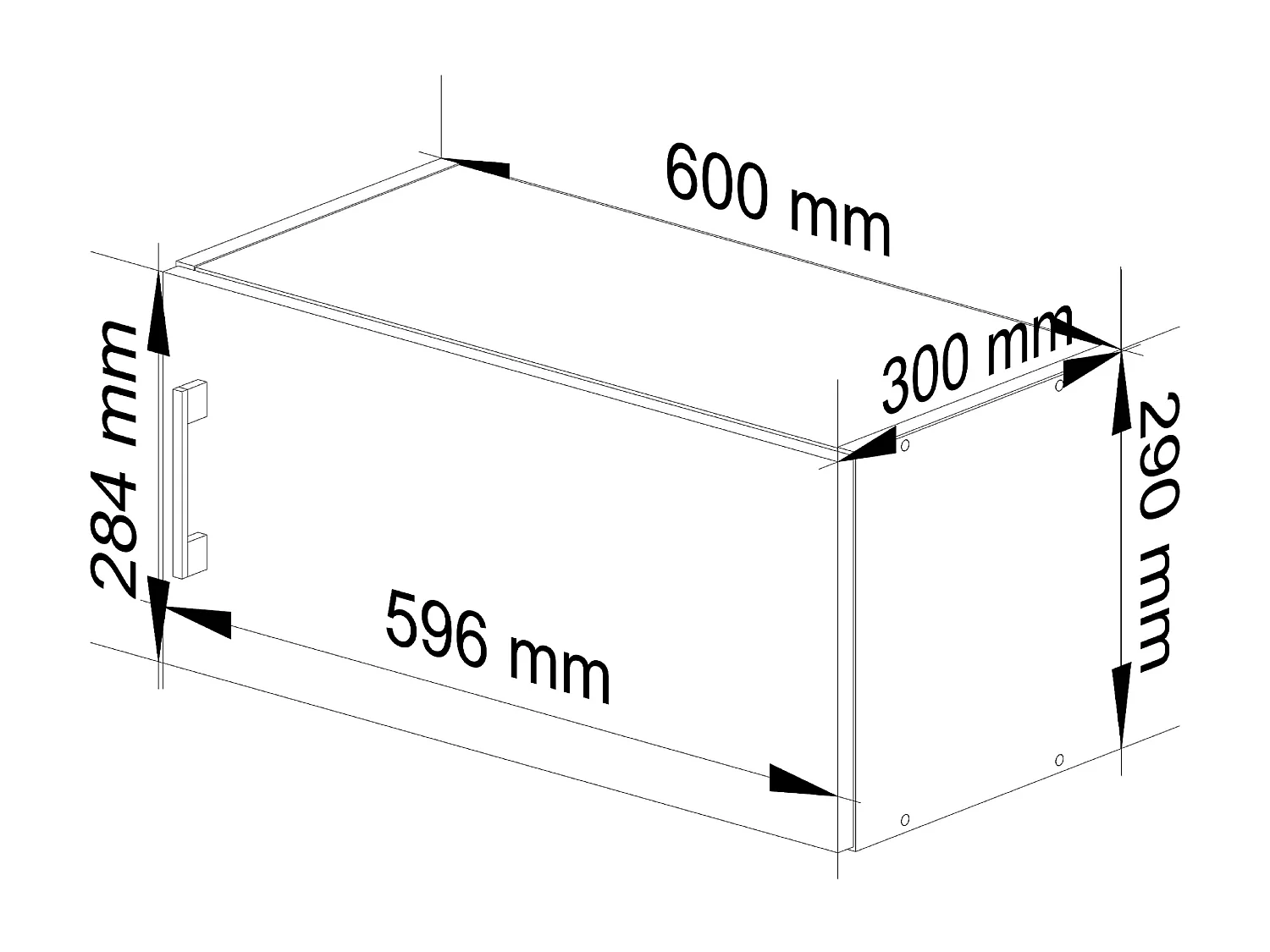 Keukenkast modulaire LIMA W60 voor Afzuigkap / Hangkast / Bovenkast / AKORD Furniture Factory / Wit - Sonoma Eik / 60 x 29 x 30,5 cm