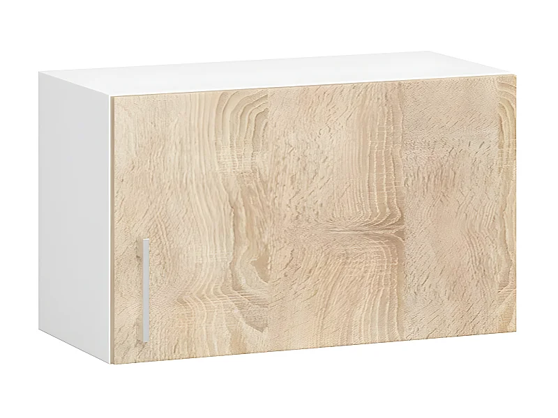 Armoires de cuisine haute AKORD W60 hotte LIMA Blanc 60 cm 1 porte couleur Chêne Sonoma 1 étagère 60x30,5x29 cm