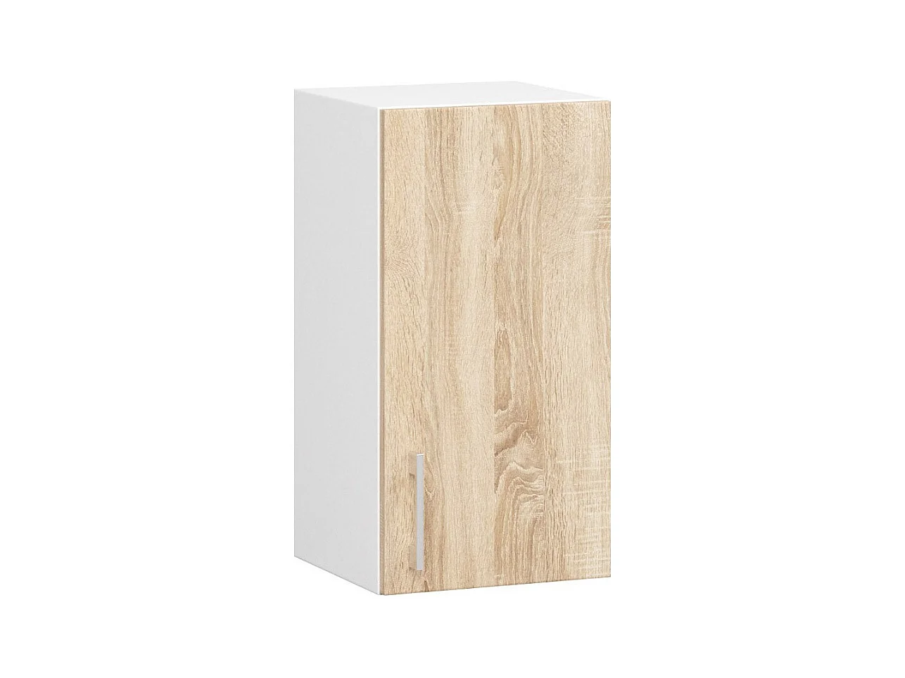 Armoires de cuisine haute AKORD W30 LIMA Blanc 30 cm 1 porte façade Chêne Sonoma 2 étagères 30x30,5x58 cm