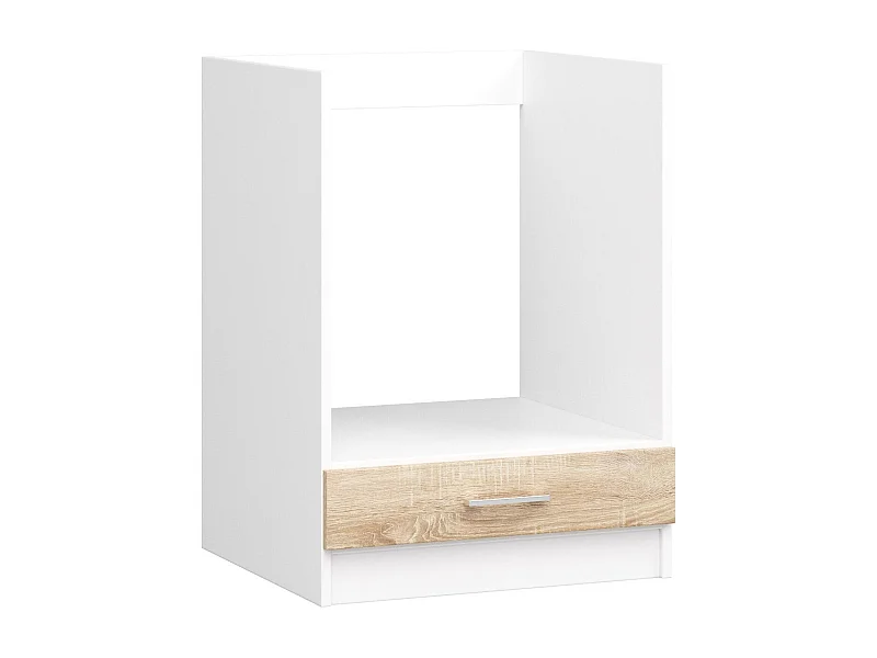 Keukenkast modulaire LIMA / Onderkast / Ovenkast / AKORD Furniture Factory / Wit - Sonoma Eik / 60 x 82 x 55 cm