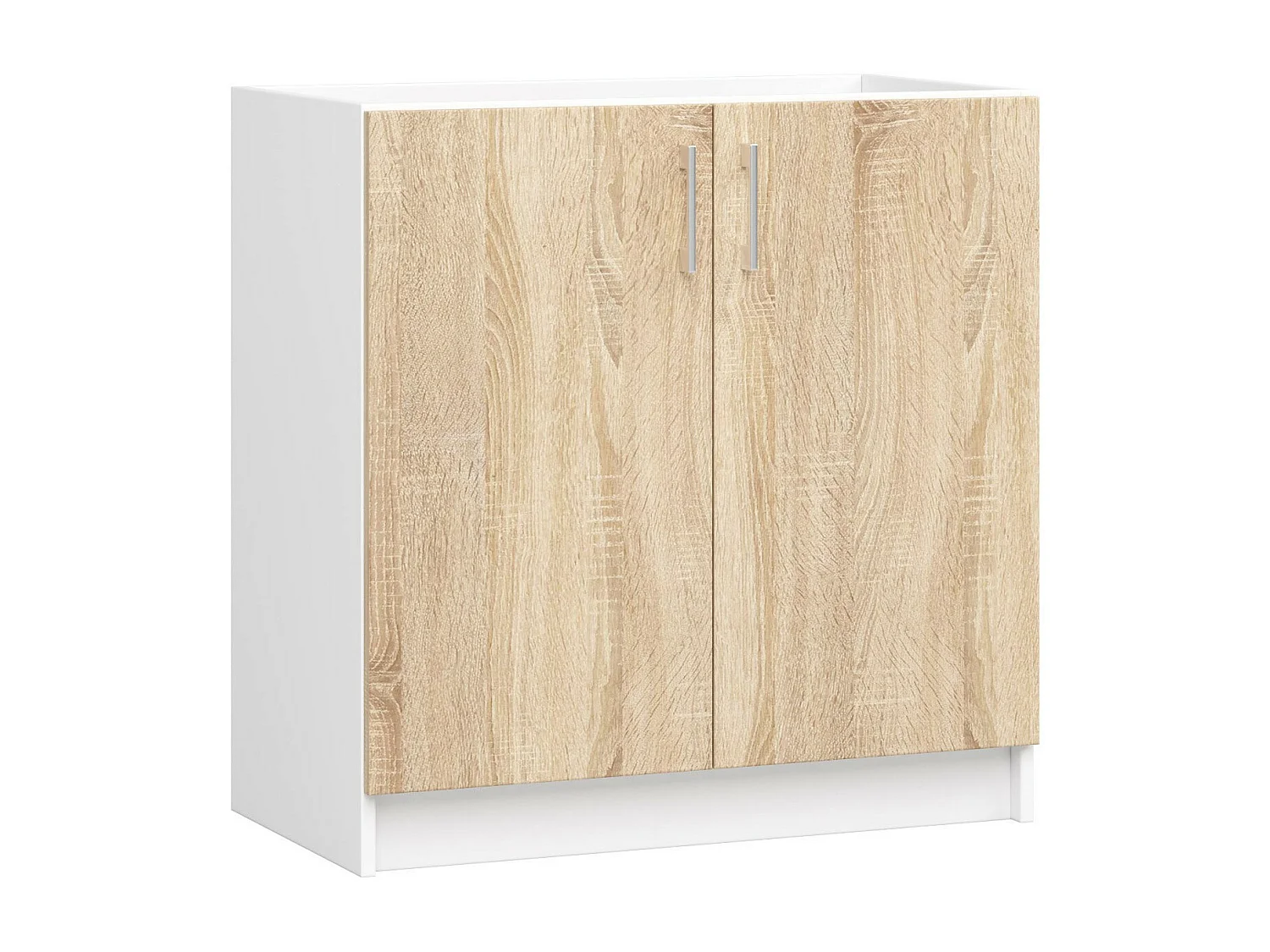 Onderkast voor Spoelbak LIMA S80 / Keukenkast modulaire / AKORD Furniture Factory / Wit - Sonoma Eik / 80 x 82 x 44,5 cm
