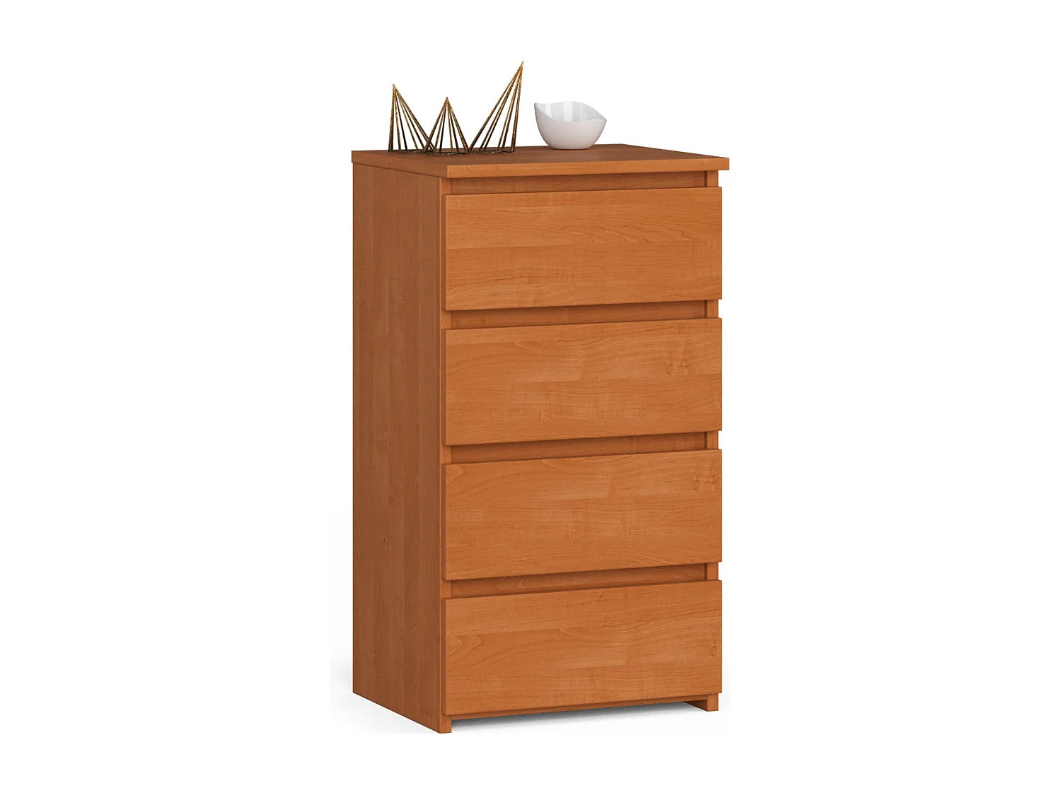 Kommode met 4 Lades - Mat Olcha Finish - Zelfmontage - 40x74x35 cm