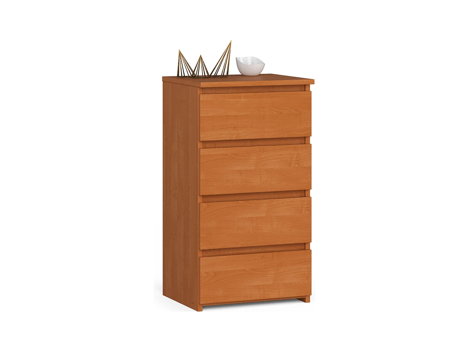Commode AKORD CL4 Aulne 40 cm 4 tiroirs façade Aulne 40x35x74 cm