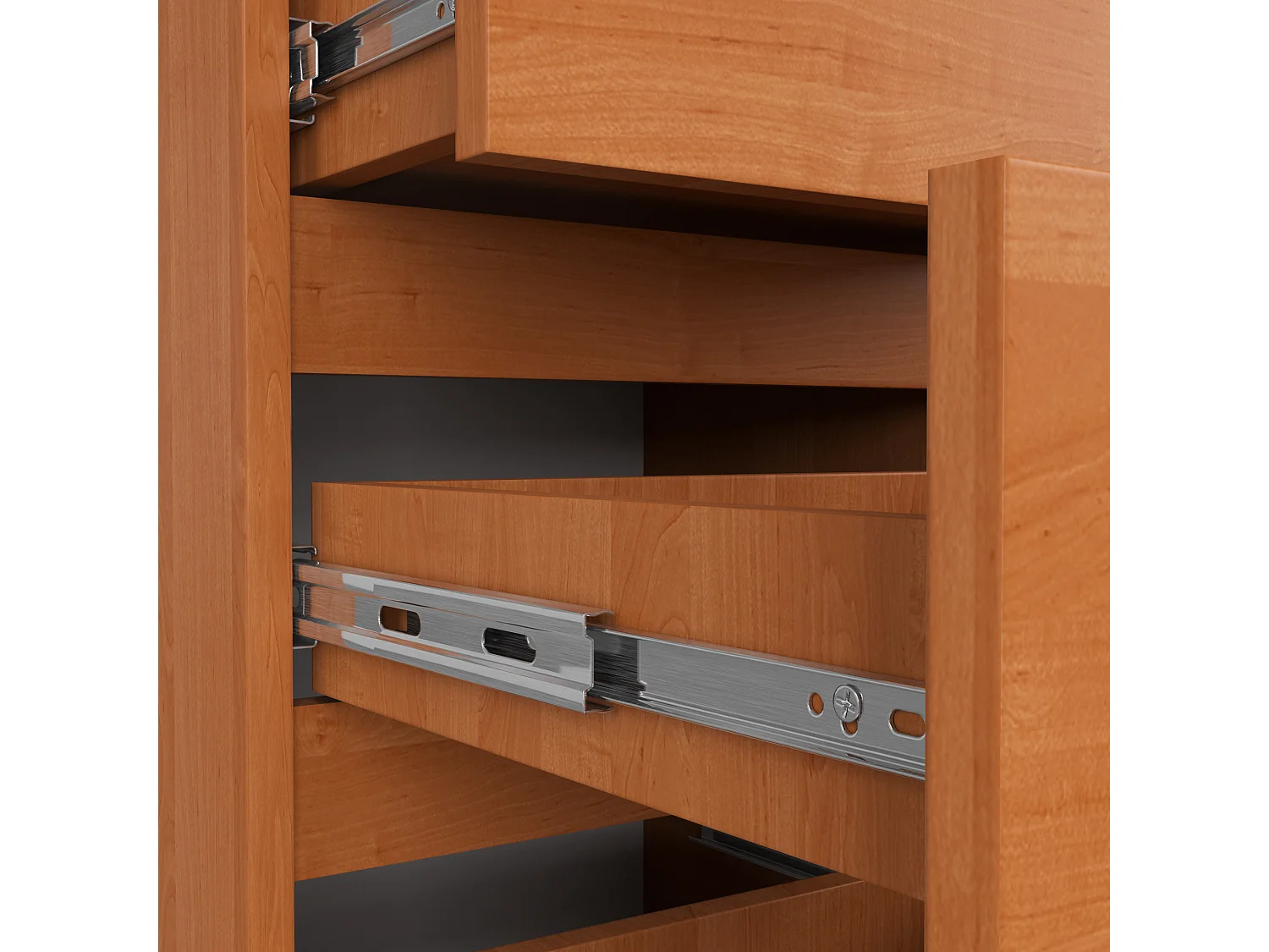 Kommode AKORD CL4 Erle 40 cm 4 Schubladen B40 x H74 x T35 cm