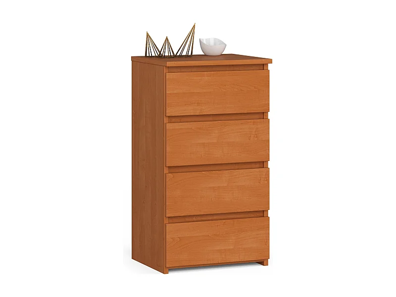 Commode AKORD CL4 Aulne 40 cm 4 tiroirs façade Aulne 40x35x74 cm