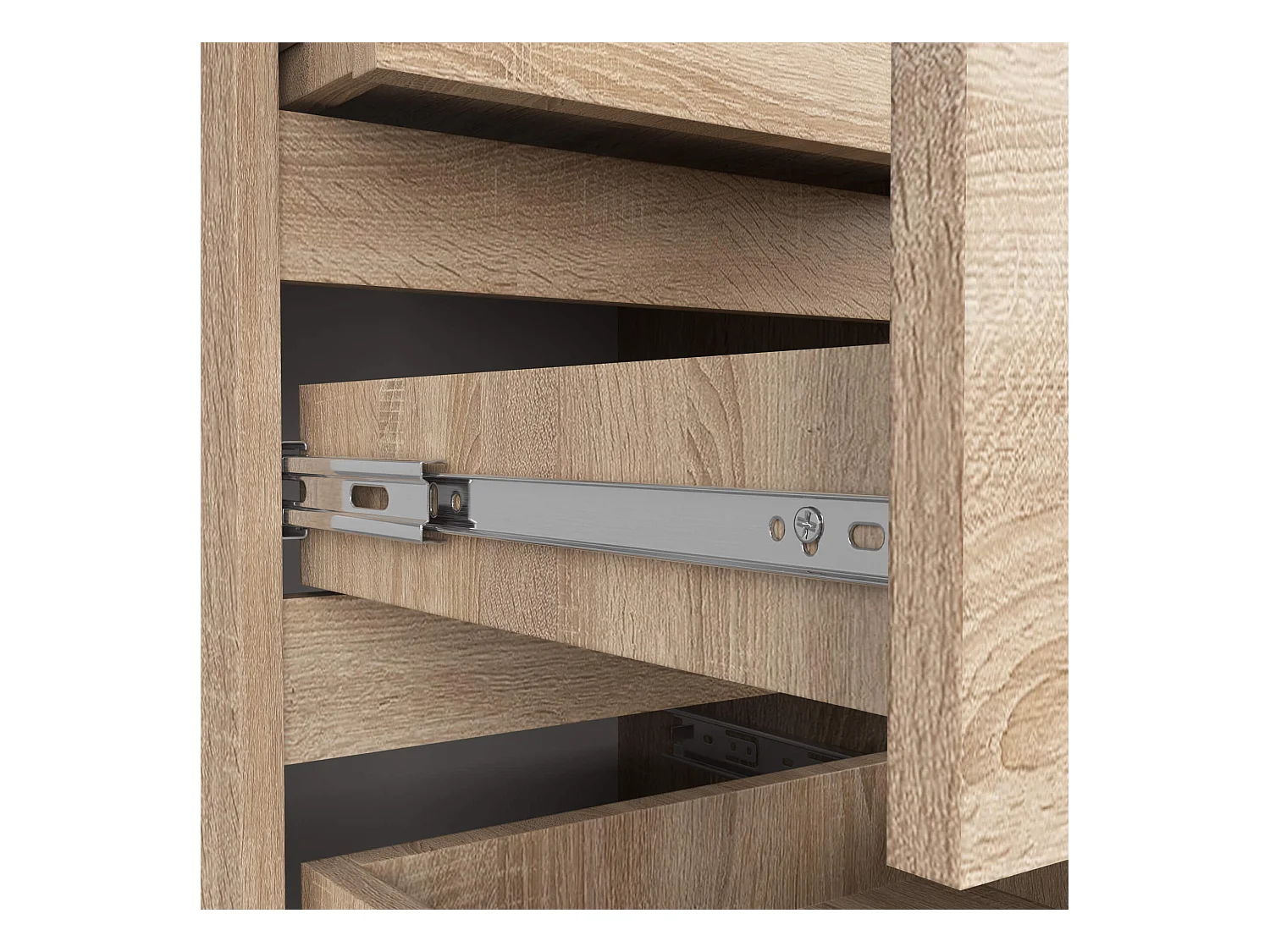 Kommode AKORD CL5 Sonoma-Eiche 40 cm 5 Schubladen B40 x H92 x T35 cm