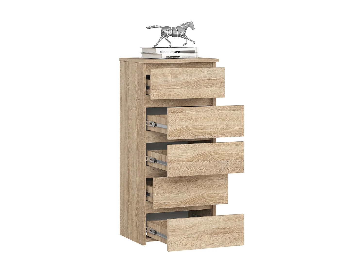 Cassettiera AKORD CL5 Cassettiera Sonoma Quercia 40 cm 5 cassetti 40x35x92 cm