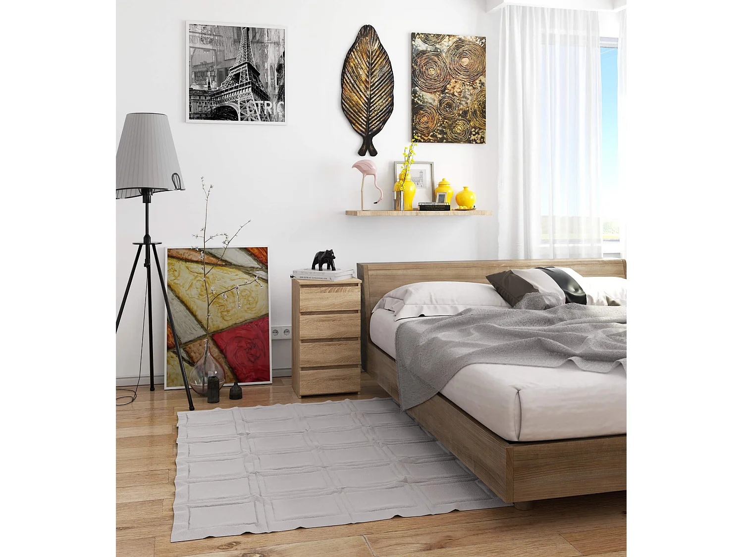 Kommode Stojący Dąb Sonoma 4 Laden - 40x74x35 cm