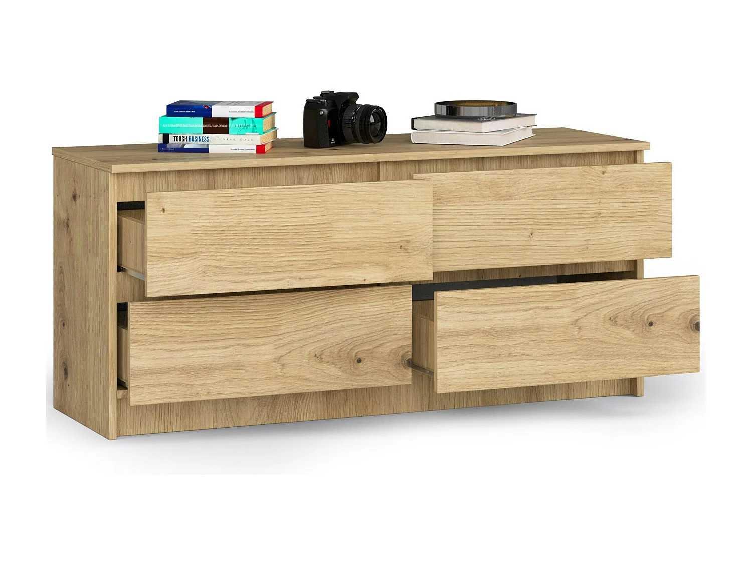 Kledingkast Komoda K120 4 Lades Mat Eiken Artisan