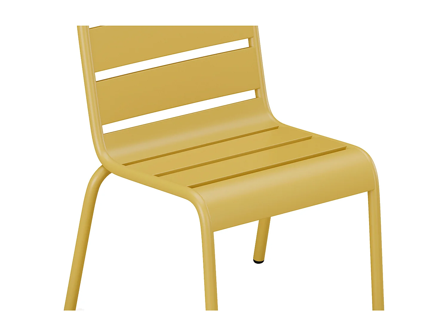 Set van 2 opstapelbare tuinstoelen voor kinderen van metaal - Mosterdgeel - POPAYAN van MYLIA