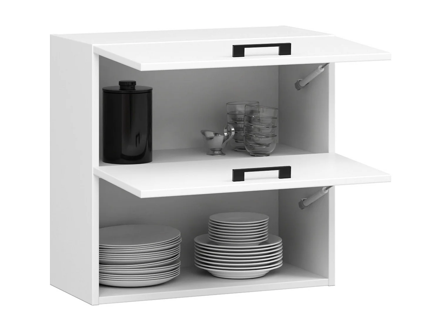 Oliwia Hangende Kast W60 G2 H580 Mat Wit 2-Deurs 58x60 cm