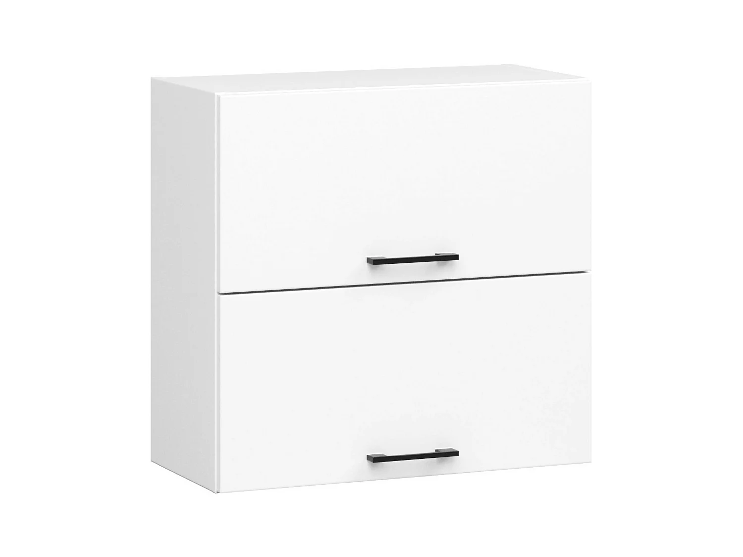 Armoires de cuisine haute AKORD W60 OLIWIA G2 Blanc 60 cm 2 portes façade Blanche 2 étagères 60x30x58 cm