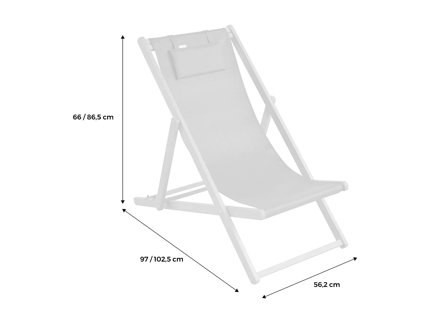 Silla plegable de madera de eucalipto, set de 2 terracotta