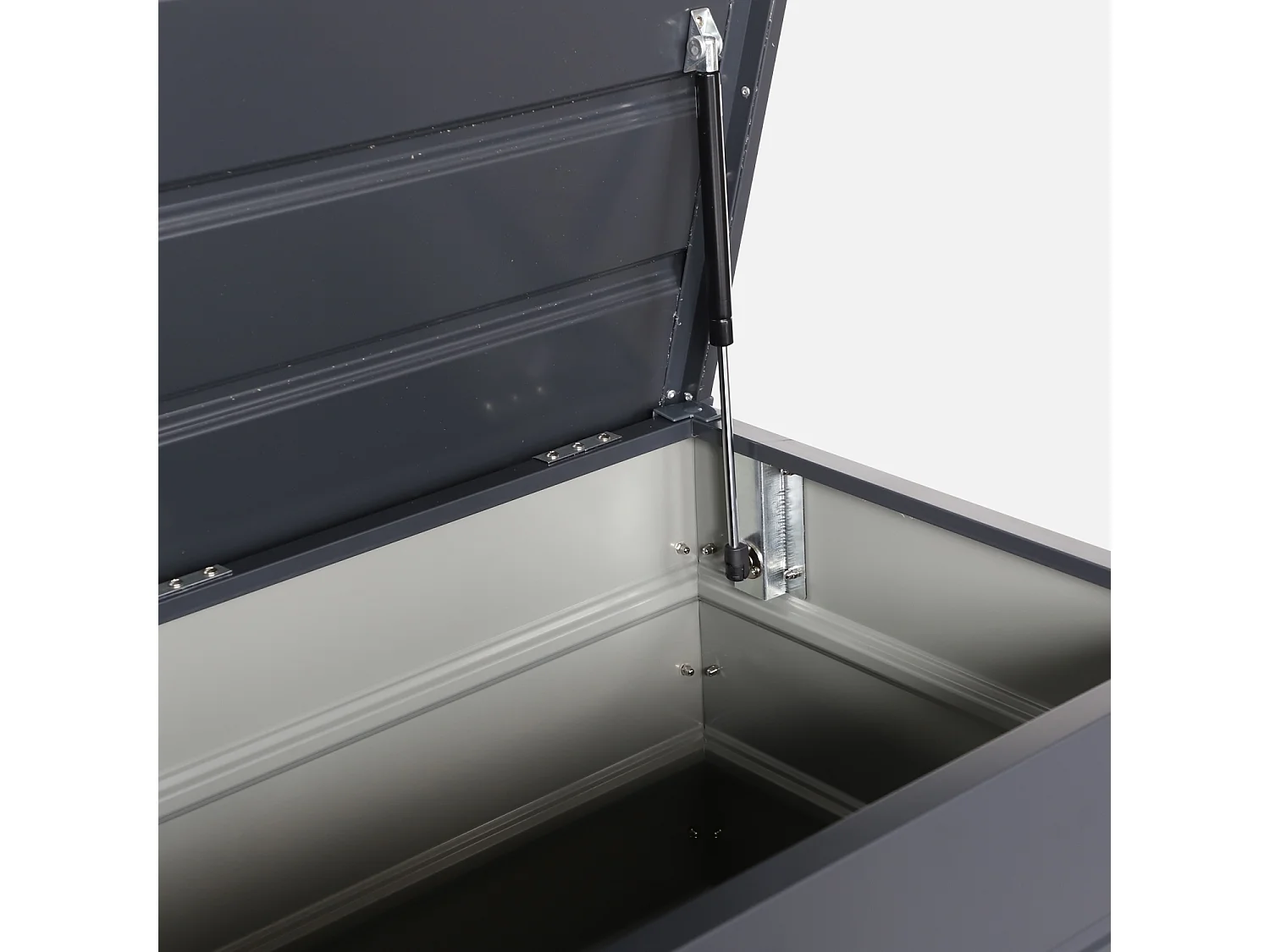 Coffre de jardin en métal -DALLAS - 285L anthracite