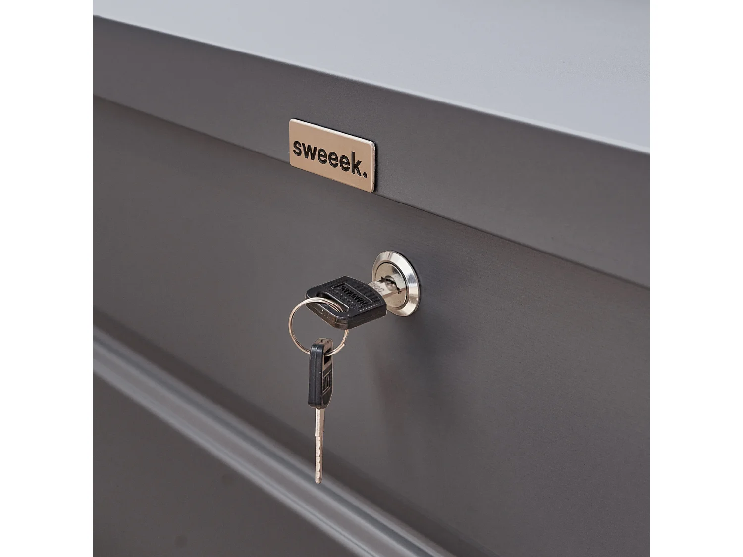 Coffre de jardin en métal -DALLAS - 285L anthracite