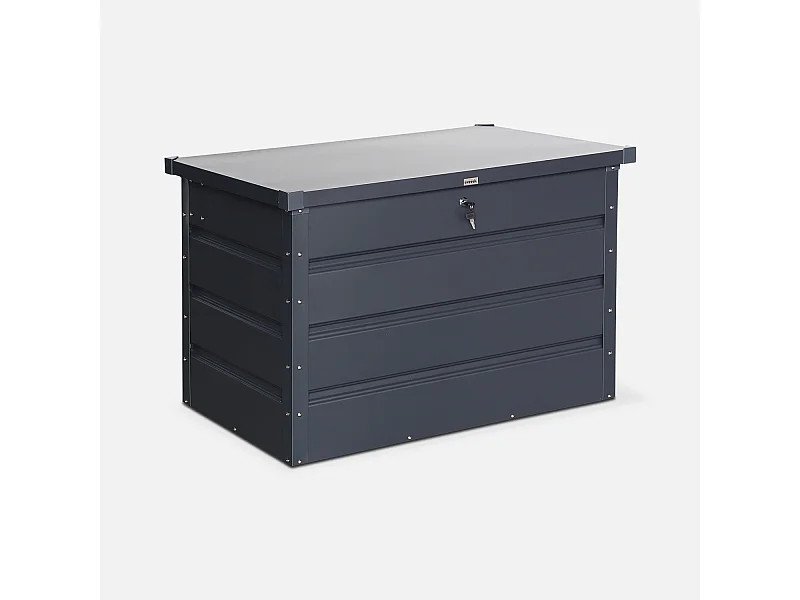 Coffre de jardin en métal -DALLAS - 285L anthracite