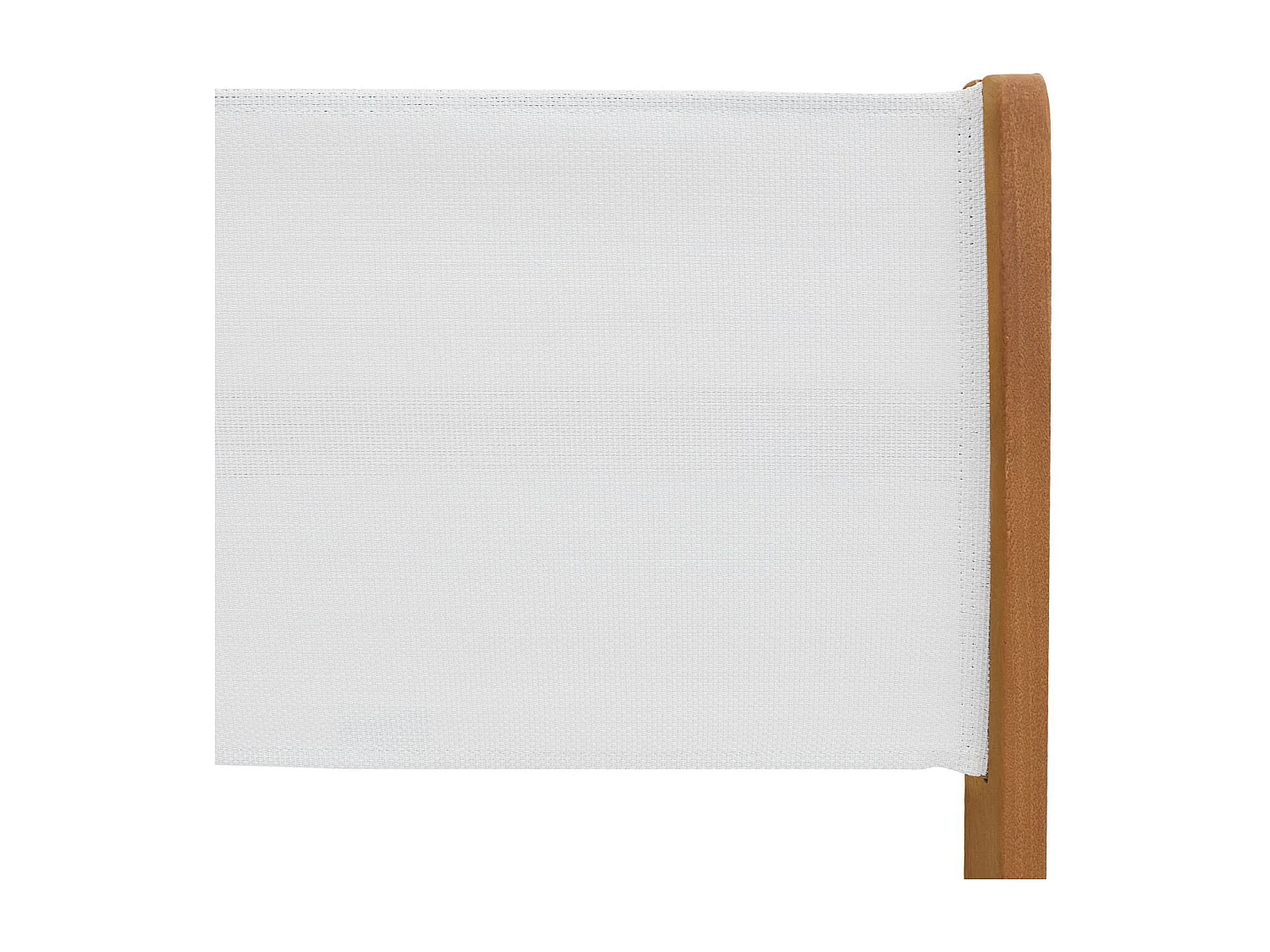 Set di 2 sedie da giardino pieghevoli in legno, bianco