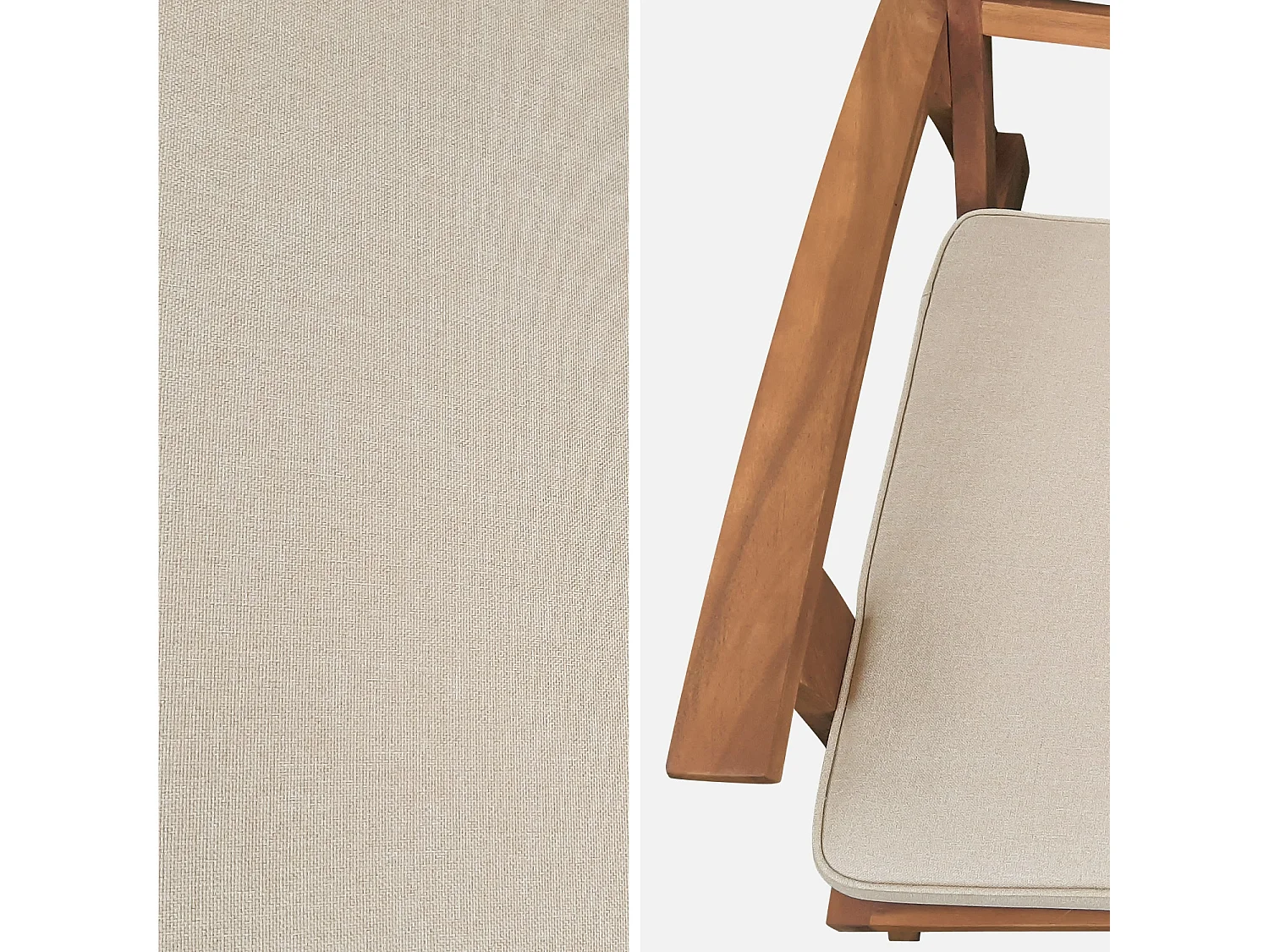 Lot de 2 chaises relaxantes. Puebla. 2 chaises. 2 reposes pieds. 75x59x71cm