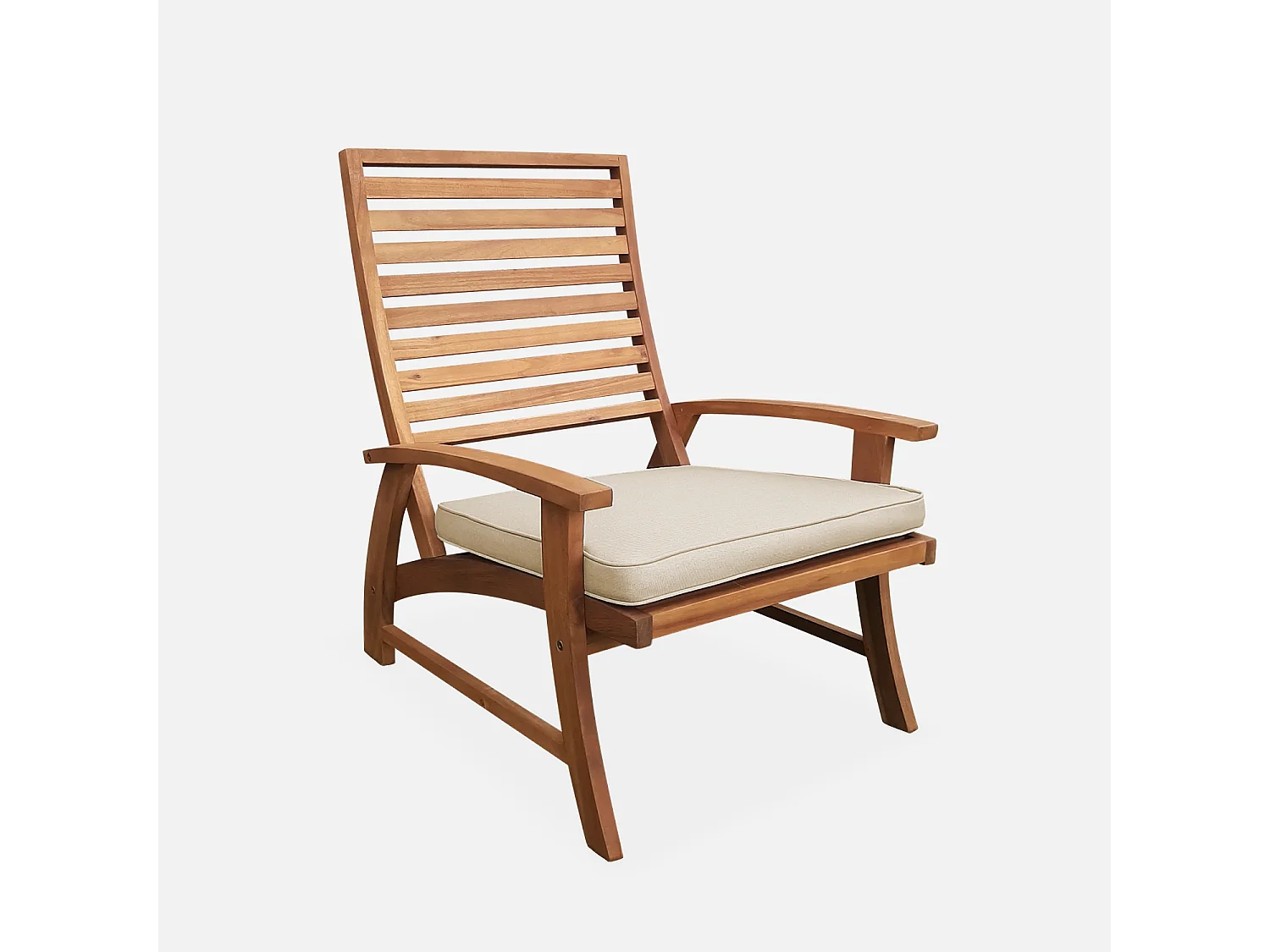 Lot de 2 chaises relaxantes. Puebla. 2 chaises. 2 reposes pieds. 75x59x71cm