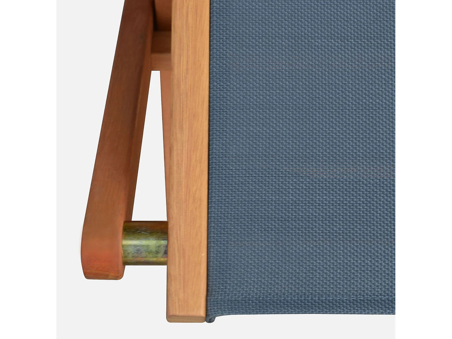 Set di 2 sedie da giardino pieghevoli in legno, antracite