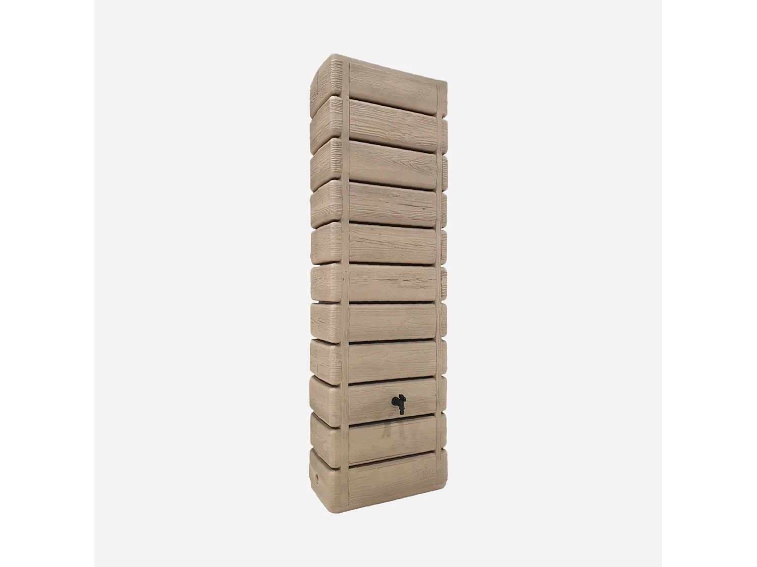 Raccoglitore a parete d'acqua piovana 300l, beige