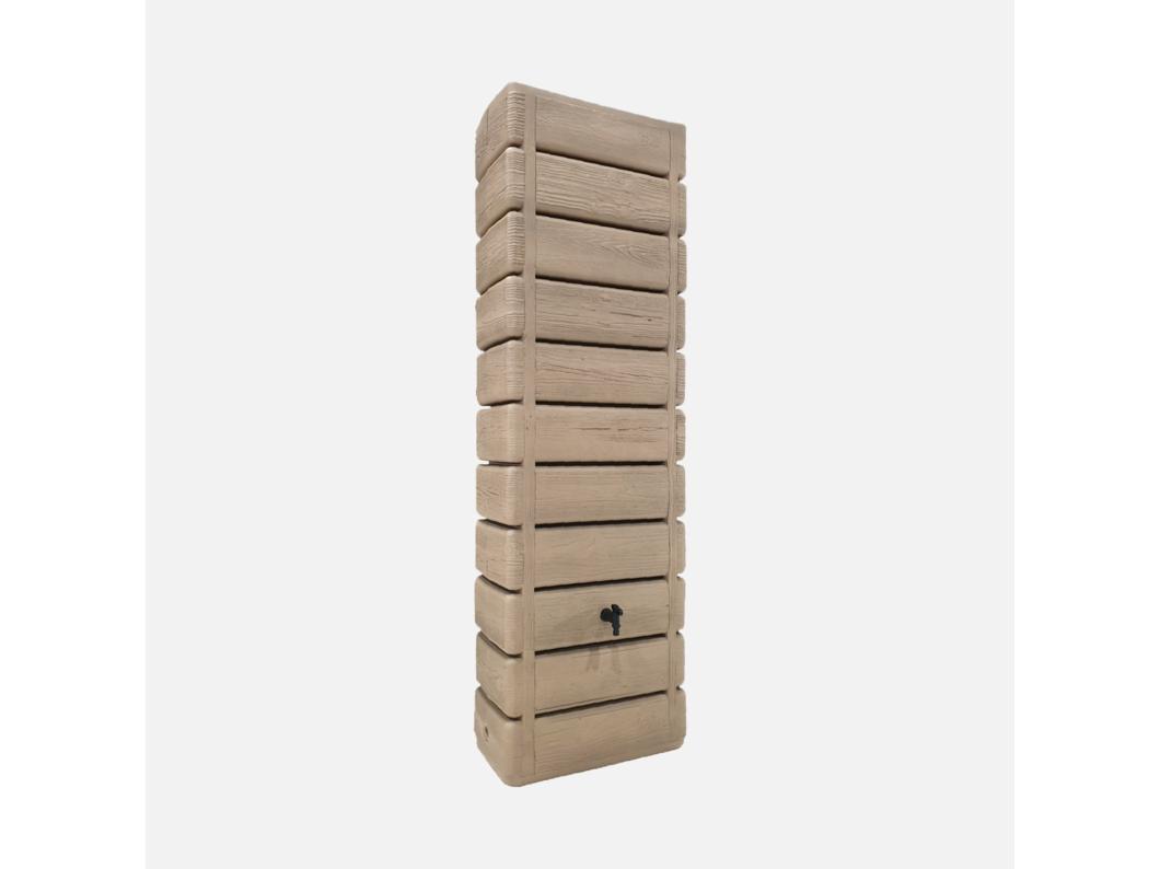 Raccoglitore a parete d'acqua piovana 300l, beige
