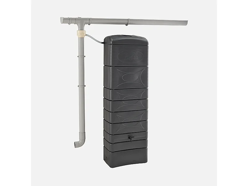 Recuperador de agua mural de 300l antracita